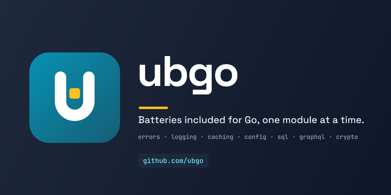 ubgo social card, dark